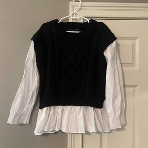 NWT English Factory Layered Sweater Top